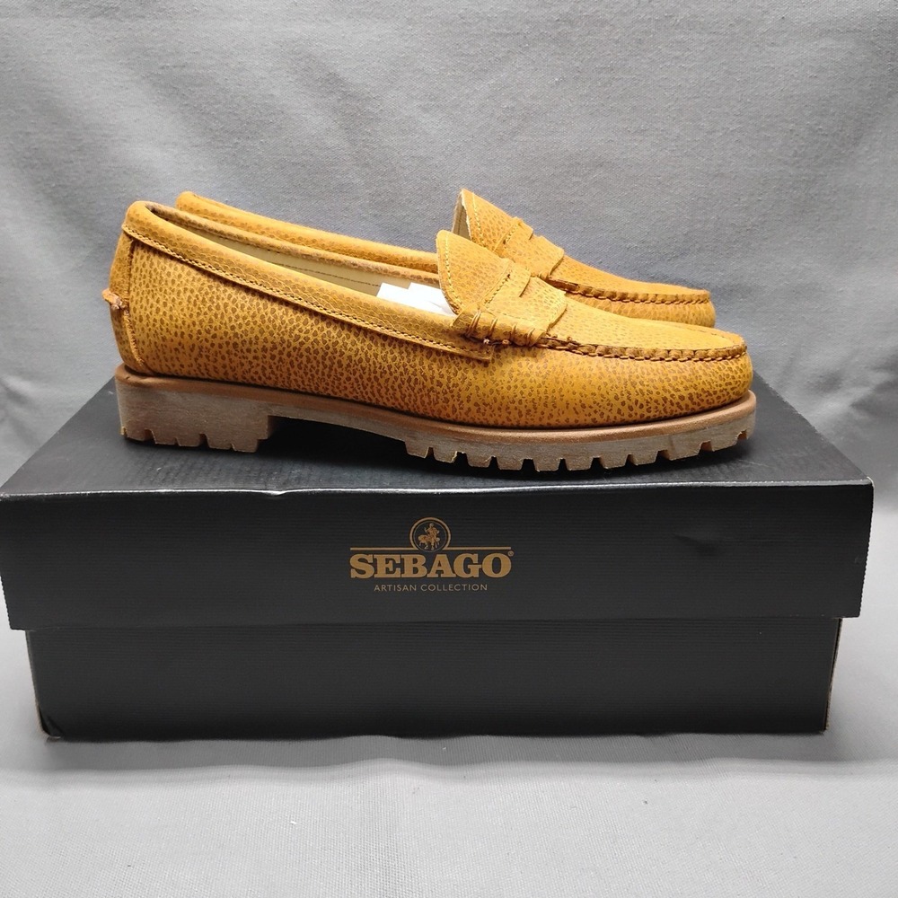 Sebago Madison Wheat Leather Penny Loafers B50135 Womens Size 8.5